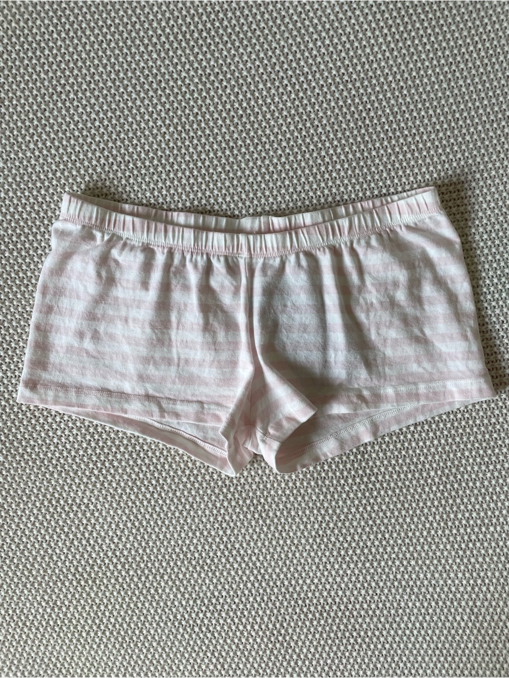 Brandy Melville Pink And White Stripe Boxer Pajama Shorts
